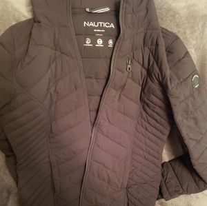 Black nautica winter puffer coat